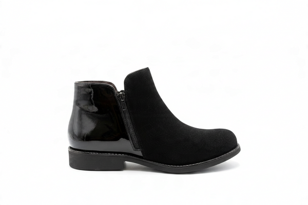Emma – Tronchetto donna in camoscio nero | Elite Tomasi
