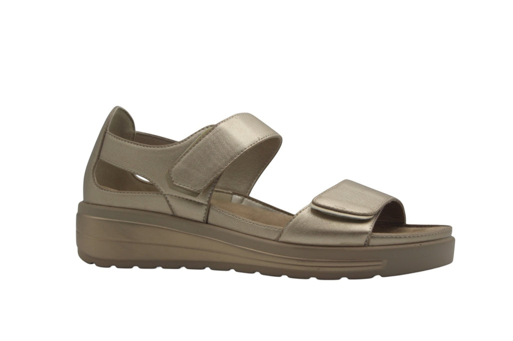Elite Tomasi Sandalo Luna Oro DONNA, calzatura donna comoda predisposta per plantare estraibile