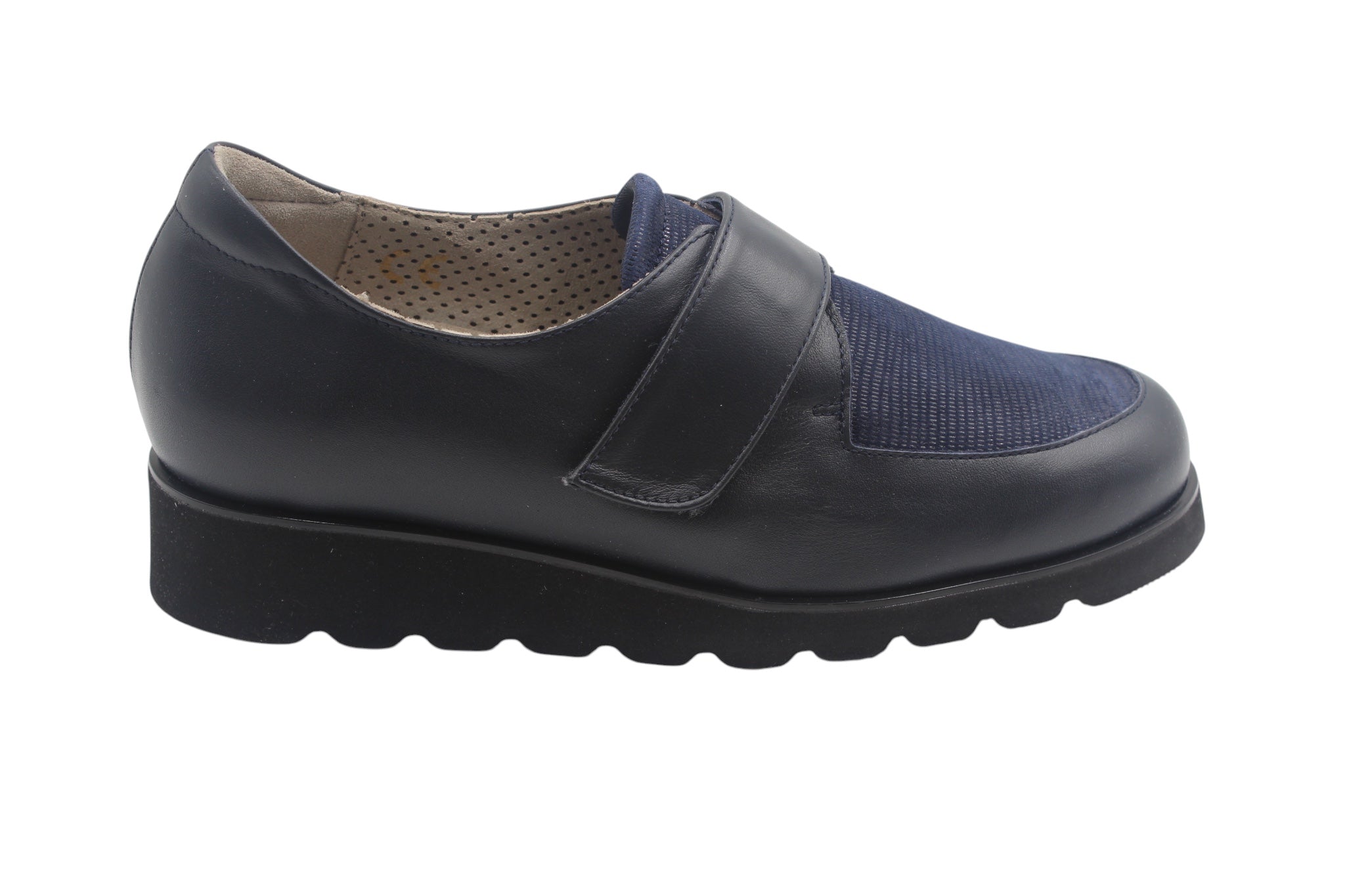 Elite Tomasi Scarpa donna Yara blu, calzatura donna comoda predisposta per plantare estraibile