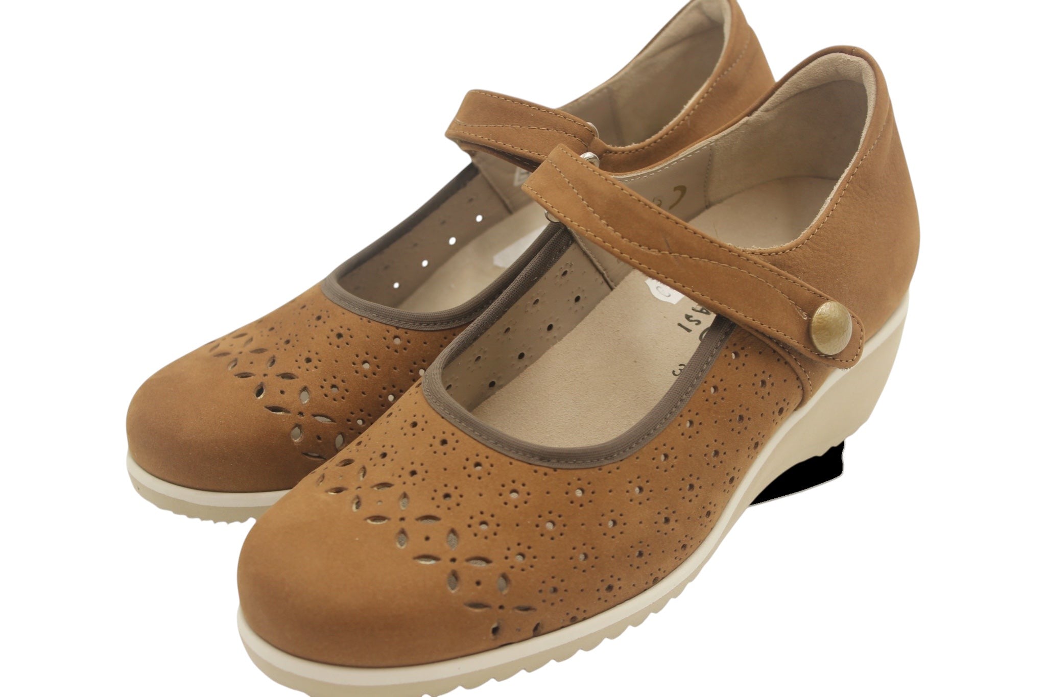 Elite Tomasi Scarpa Donna Isabell sigaro, dettaglio della suola e del plantare estraibile