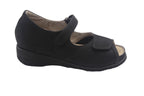 Scarpa comoda ortopedica donna Luminosa nabuk nero - Elite Tomasi Store