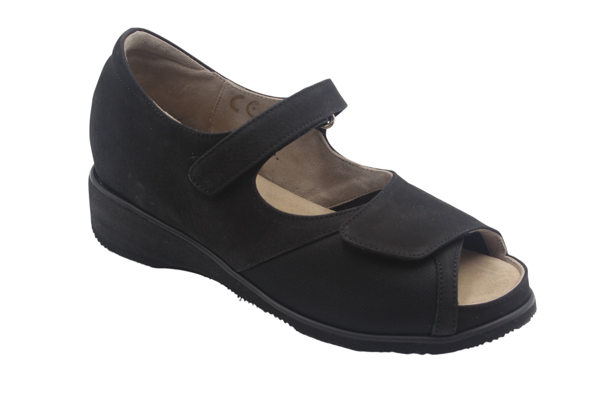 Elite Tomasi Scarpa Luminosa Ortho nero donna elite, vista laterale della calzatura