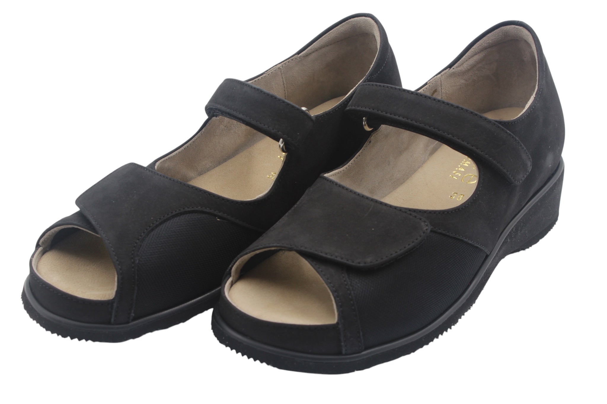Elite Tomasi Scarpa Luminosa Ortho nero donna elite, dettaglio della suola e del plantare estraibile