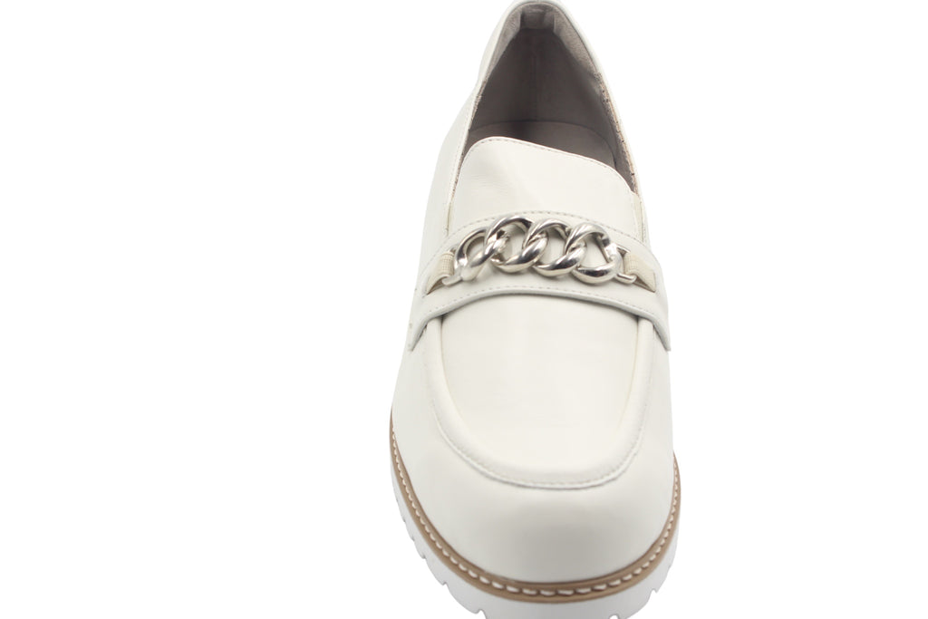Elite Tomasi Scarpa Mia bianco, dettaglio della tomaia e della calzata