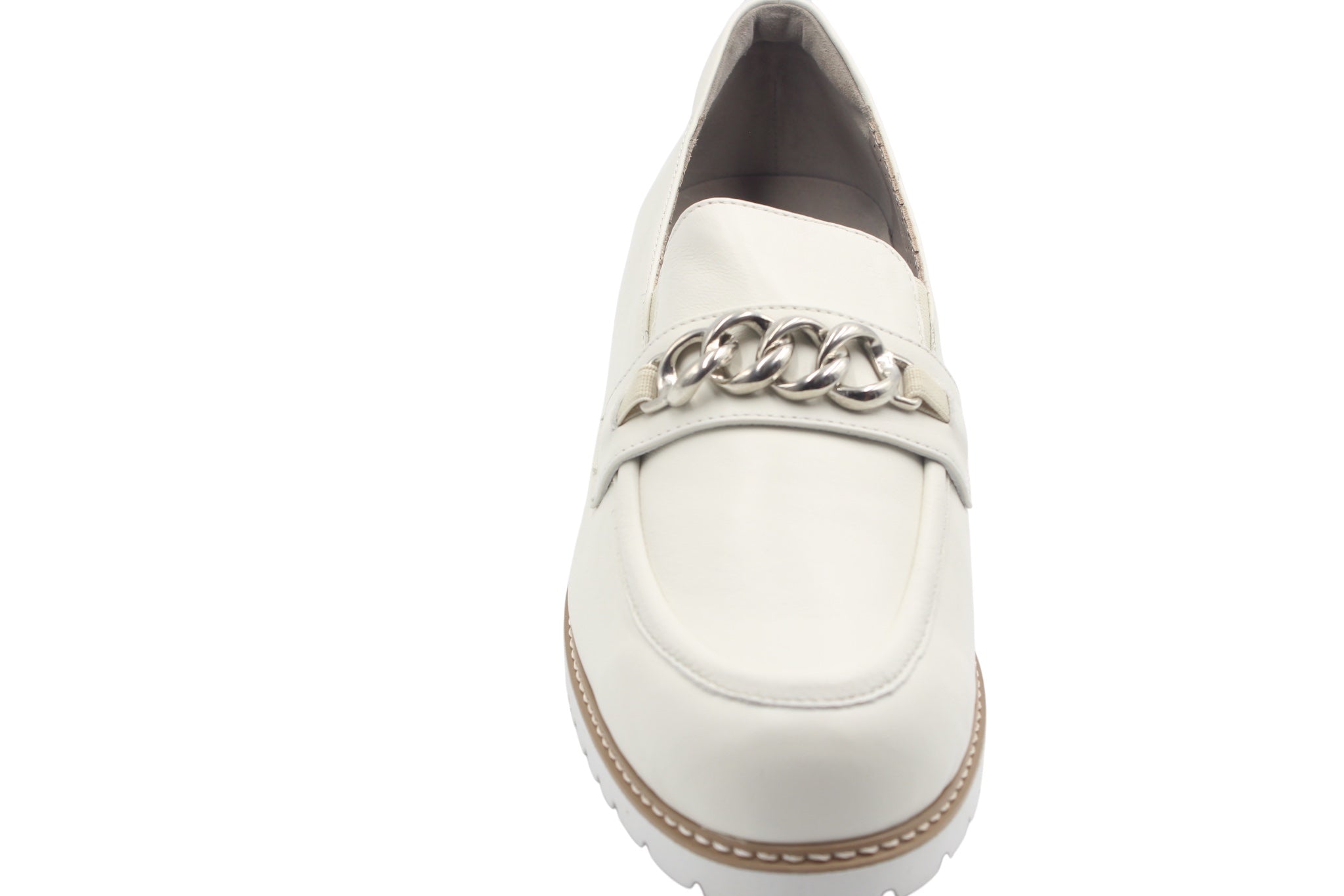 Elite Tomasi Scarpa Mia bianco, dettaglio della tomaia e della calzata