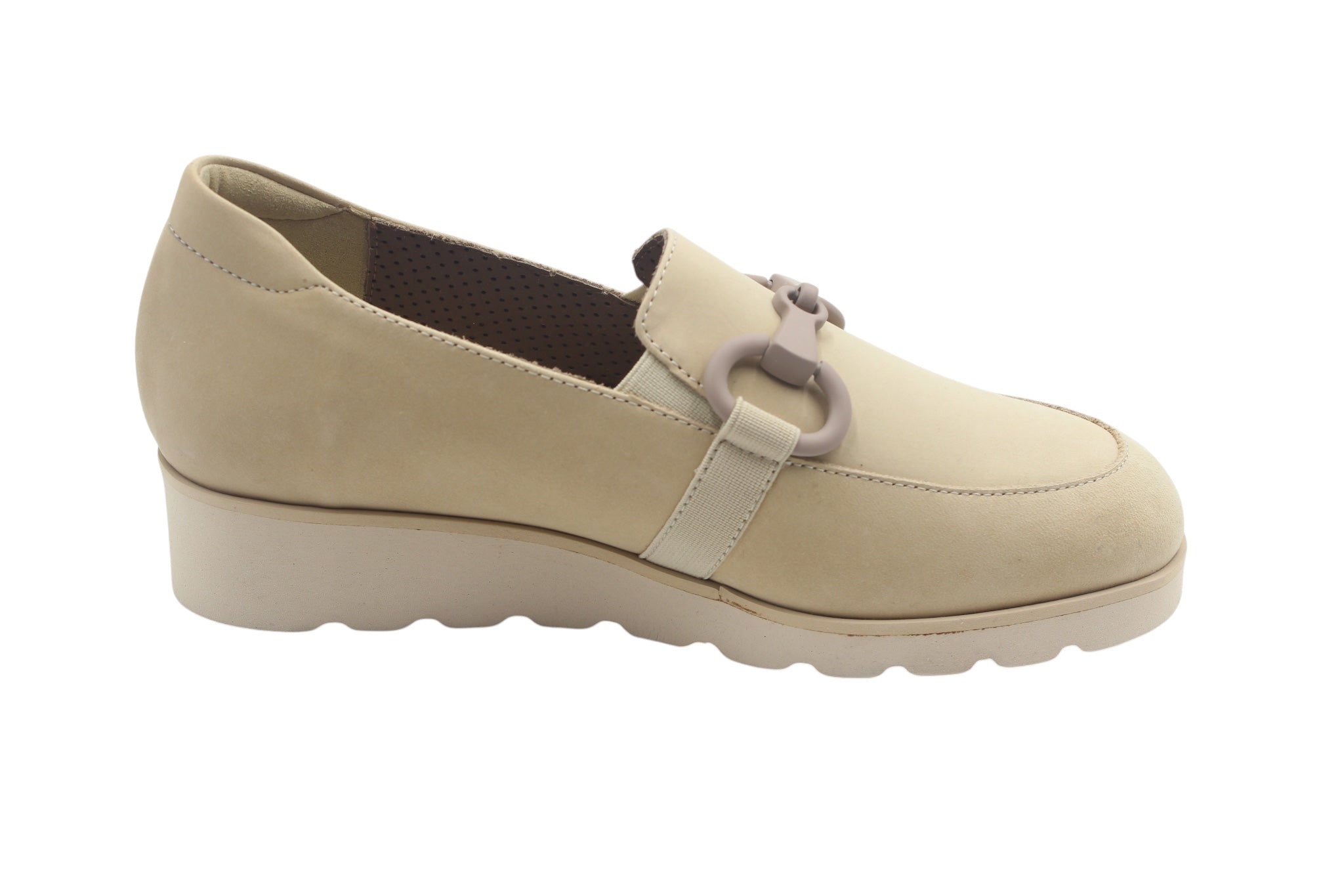 Mocassino comodo ortopedico donna Mufasa nabuk ghiaccio - Elite Tomasi Store