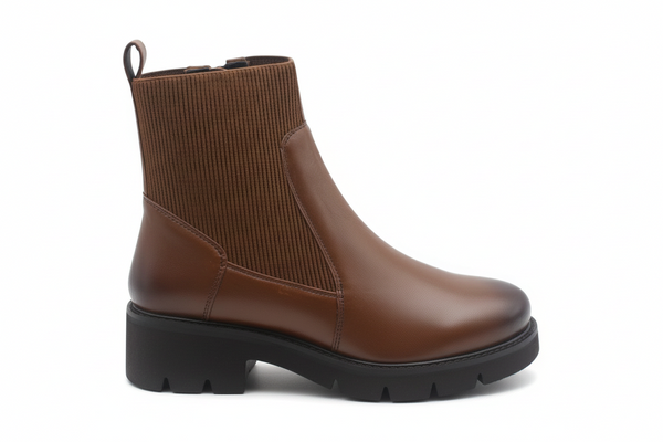 Stivaletto invernale  Elite Tomasi Donna Maya vitello Cuoio