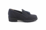 Scarpa Donna Elite Tomasi Invernale Rosetta Camoscio acqua Blu