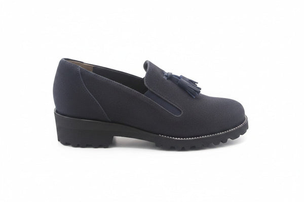 Scarpa Donna Elite Tomasi Invernale Rosetta Camoscio acqua Blu