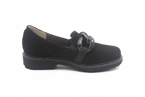 Scarpa Donna Elite Tomasi Invernale Girasole Camoscio acqua Nero