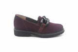 Girasole – Mocassino donna camoscio prugna | Elite Tomasi