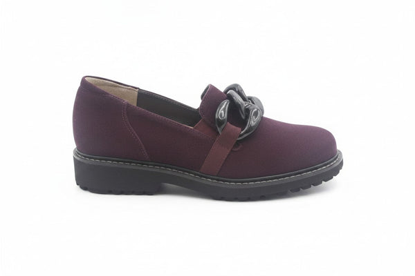 Girasole – Mocassino donna camoscio prugna | Elite Tomasi