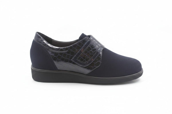 Scarpa Donna Elite Tomasi Invernale Levante camoscio acqua blu