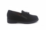 Scarpa Donna Elite Tomasi Invernale Rosetta Camoscio acqua nero