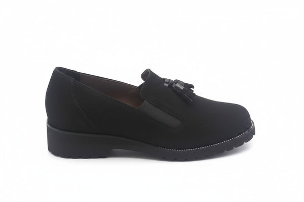 Scarpa Donna Elite Tomasi Invernale Rosetta Camoscio acqua nero