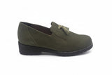 Scarpa Donna Elite Tomasi Invernale Rosetta Camoscio acqua Pino