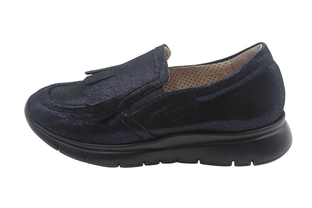 Elite Tomasi Scarpa Donna Robin Iron poseidone Frangia, dettaglio della tomaia e della calzata